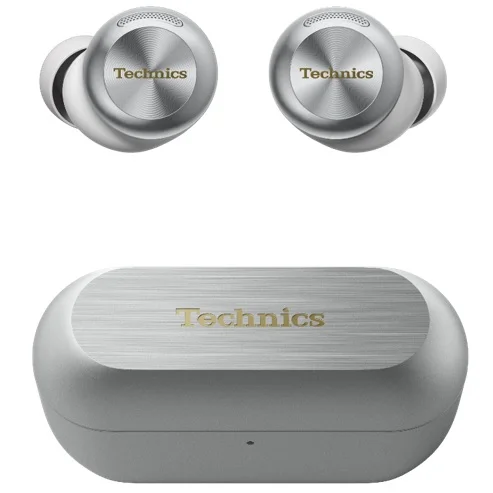 Technics EAH-AZ100 True Wireless Bluetooth Noise-Cancelling In-Ear Earphone with Mic - Silver