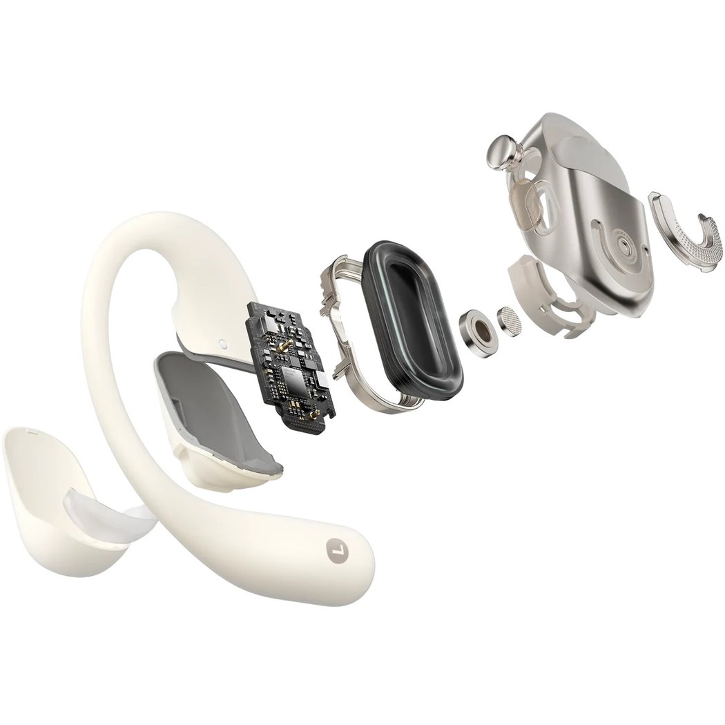 Shokz OpenFit 2 True Wireless Bluetooth Air Conduction Open-Ear Earphone with Mic - Beige