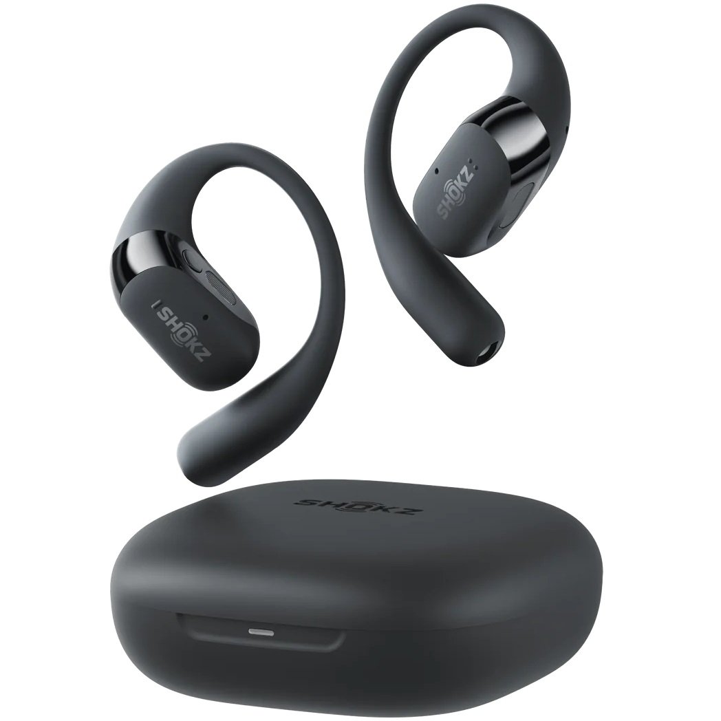 Shokz OpenFit 2 True Wireless Bluetooth Air Conduction Open-Ear Earphone with Mic - Black