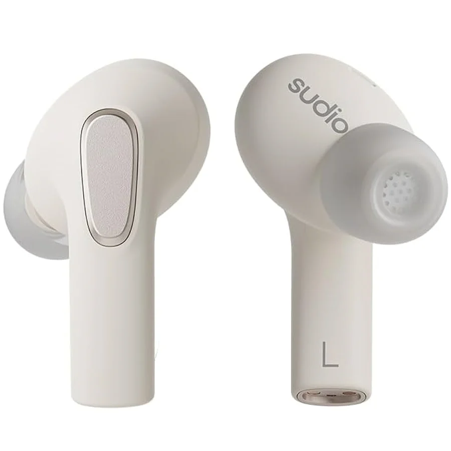 Sudio E3 True Wireless Bluetooth Noise-Cancelling In-Ear Earphone with Mic - White