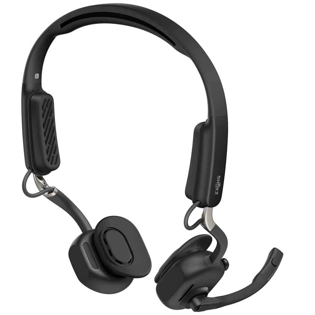 Shokz OpenMeet Wireless Bluetooth Bone Conduction Headset with Boom Mic