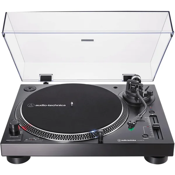 Audio-Technica AT-LP120XBT-USB Wireless Bluetooth Fully Manual Direct-Drive Turntable (Analog, Wireless & USB) - Black