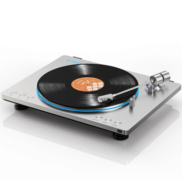 FiiO TT13 Fully Automatic Wireless Bluetooth Belt-Drive Turntable - Silver FiiO TT13 Fully Automatic Wireless Bluetooth Belt-Drive Turntable - Silver