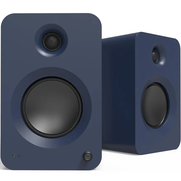 Kanto REN Wireless Bluetooth Desktop Bookshelf Speakers (with HDMI) - Matte Blue