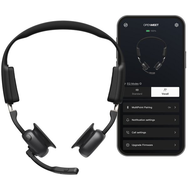 Shokz OpenMeet UC Wireless Bluetooth Bone Conduction Headset with Boom Mic & Loop120 USB-C Wireless Adapter Shokz OpenMeet UC Wireless Bluetooth Bone Conduction Headset with Boom Mic & Loop120 USB-C Wireless Adapter