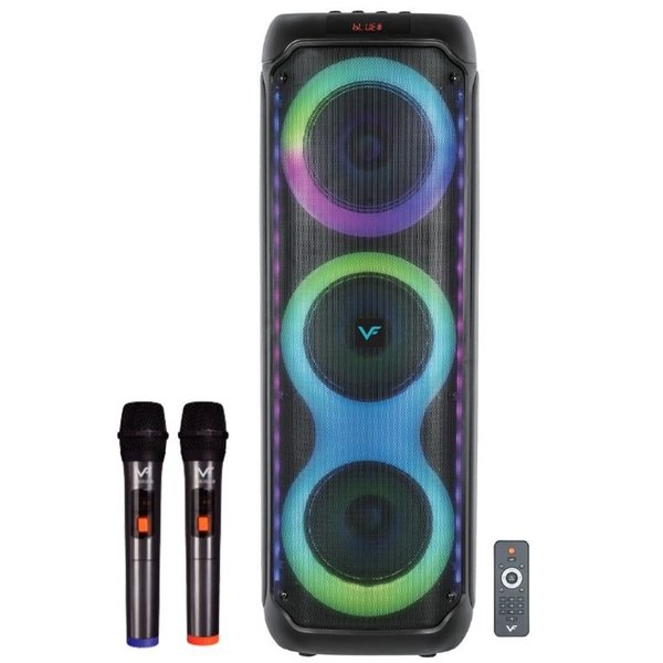 Vinnfier Tango 700 WMB Wireless Bluetooth Portable Speaker with FM Radio & Dual Wireless Handheld Microphones Vinnfier Tango 700 WMB Wireless Bluetooth Portable Speaker with FM Radio & Dual Wireless Handheld Microphones