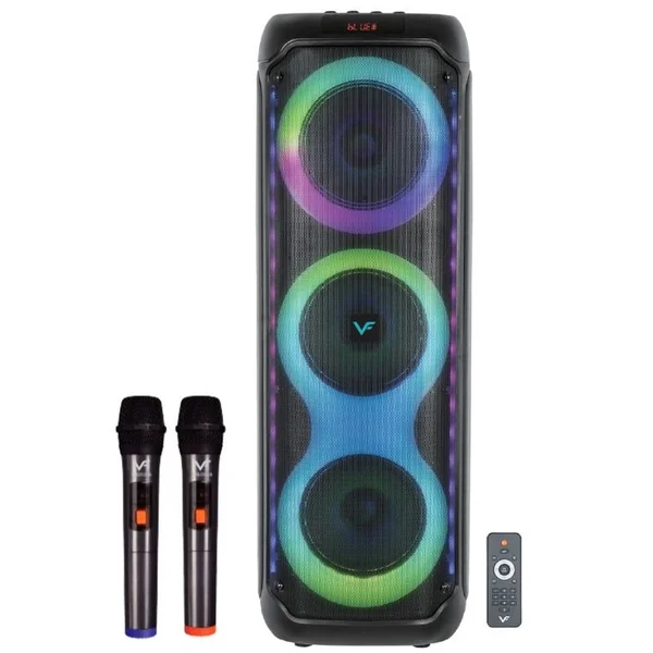 Vinnfier Tango 700 WMB Wireless Bluetooth Portable Speaker with FM Radio & Dual Wireless Handheld Microphones