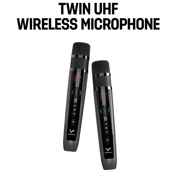 Vinnfier Tango XT7000 Wireless Bluetooth Karaoke Portable Speaker with Wireless Handheld Microphones Vinnfier Tango XT7000 Wireless Bluetooth Karaoke Portable Speaker with Wireless Handheld Microphones