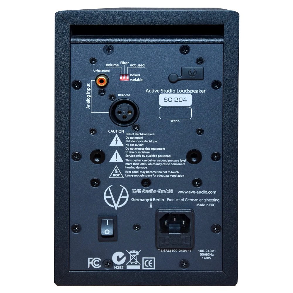 EVE Audio SC204 Studio Monitoring Wired Desktop Bookshelf Speakers