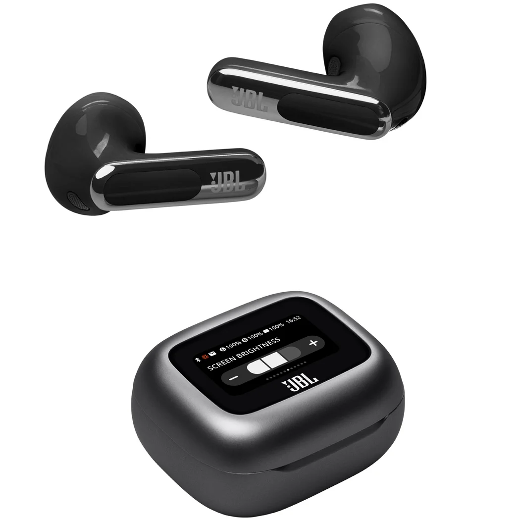 JBL Live Flex 3 True Wireless Bluetooth Noise-Cancelling On-Ear Earbuds with Mic - Black