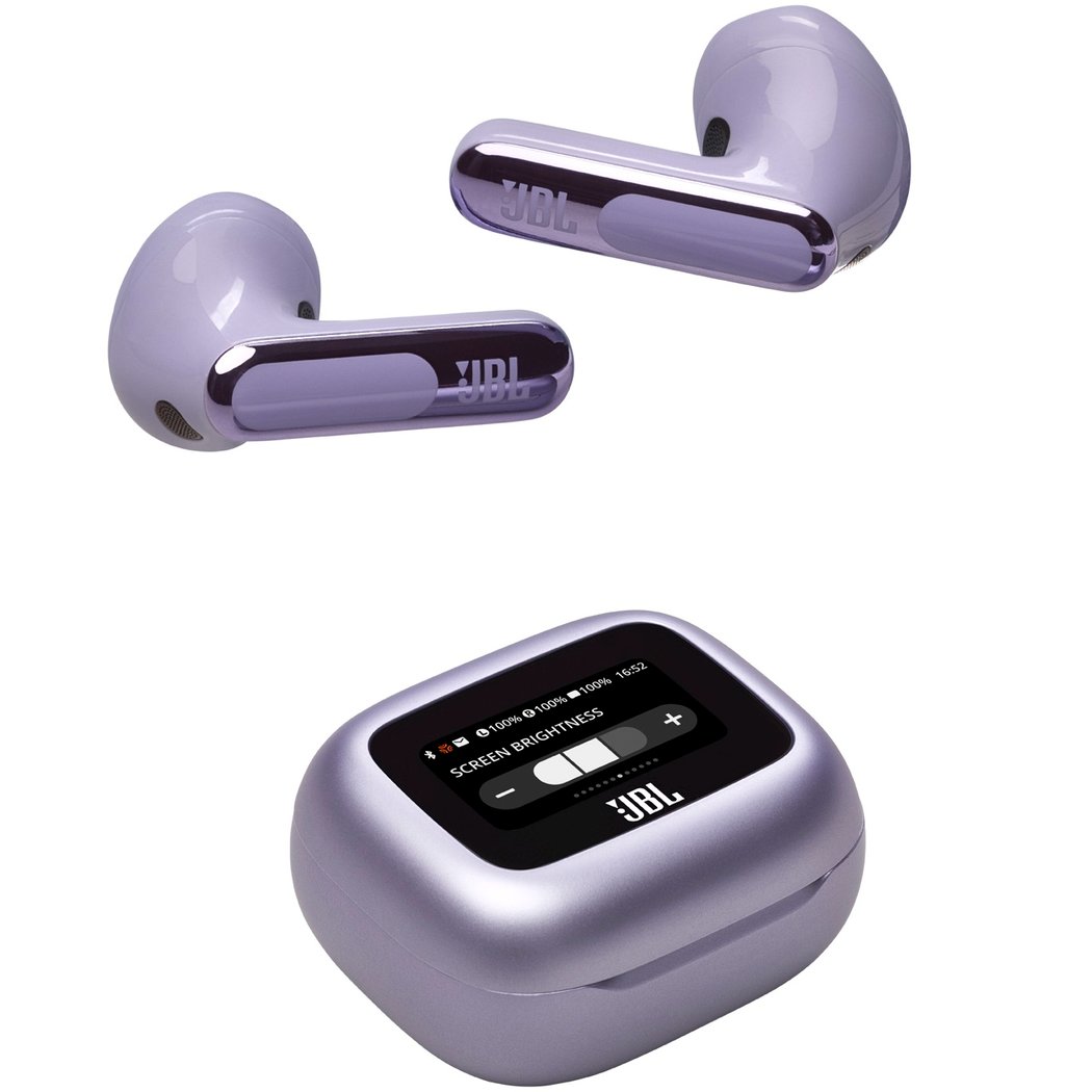 JBL Live Flex 3 True Wireless Bluetooth Noise-Cancelling On-Ear Earbuds with Mic - Purple