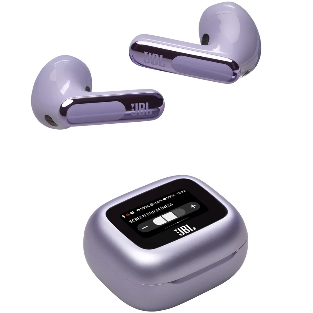 JBL Live Flex 3 True Wireless Bluetooth Noise-Cancelling On-Ear Earbuds with Mic - Purple