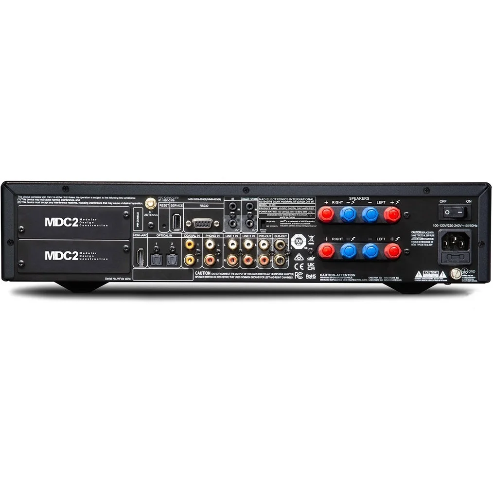 NAD C 379 Wireless Bluetooth Integrated Amplifier (with HDMI & Phono)