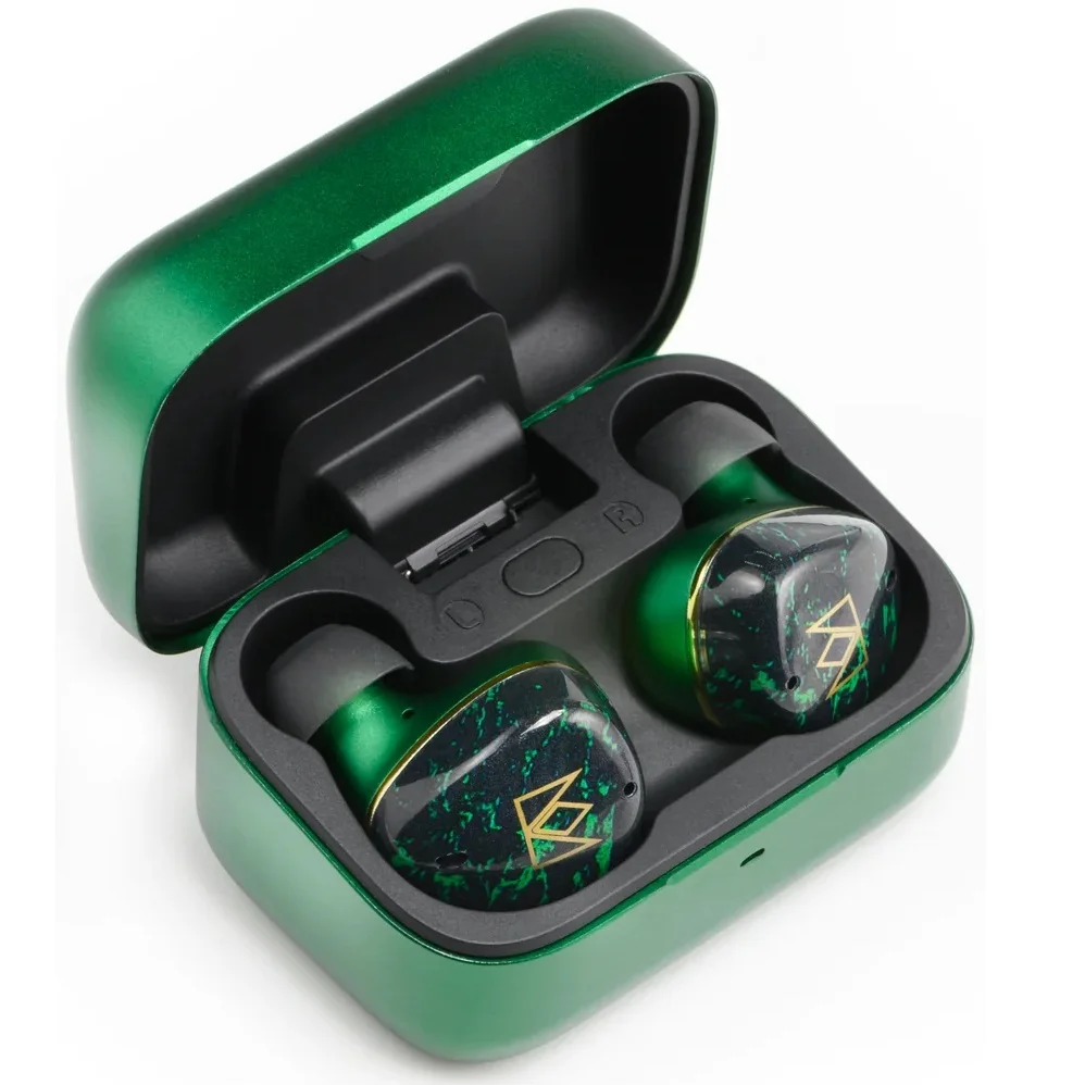 Noble Audio FoKus Rex5 5-Driver (1PMD+3BA+1DD) True Wireless Bluetooth Noise-Cancelling In-Ear Earphone with Mic - Green