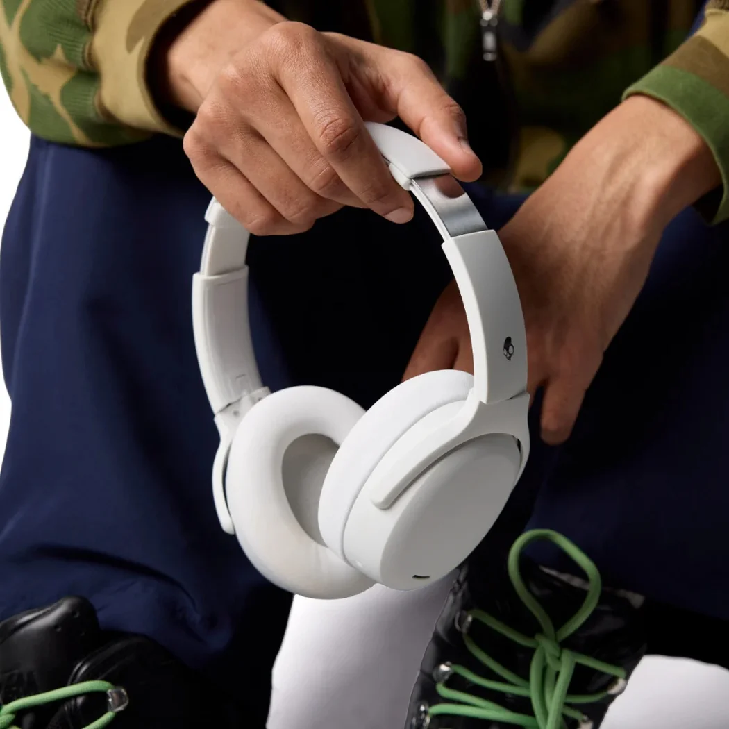 Skullcandy Crusher ANC 2 Wired/Wireless Bluetooth Noise-Cancelling Over-Ear Headphone with Mic - Bone