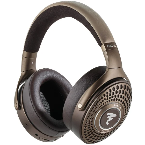 Focal Bathys MG Wired/Wireless Bluetooth Noise-Cancelling Over-Ear Headphone with Mic - Chestnut