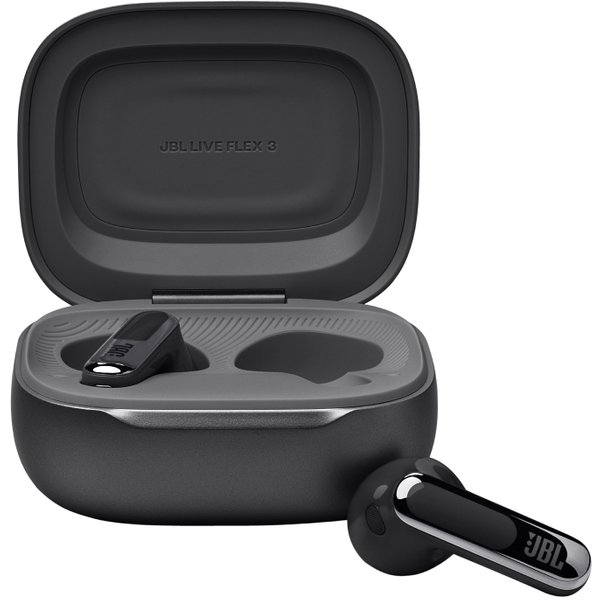 JBL Live Flex 3 True Wireless Bluetooth Noise-Cancelling On-Ear Earbuds with Mic - Black JBL Live Flex 3 True Wireless Bluetooth Noise-Cancelling On-Ear Earbuds with Mic - Black