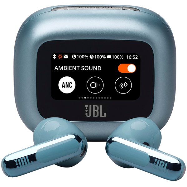 JBL Live Flex 3 True Wireless Bluetooth Noise-Cancelling On-Ear Earbuds with Mic - Blue JBL Live Flex 3 True Wireless Bluetooth Noise-Cancelling On-Ear Earbuds with Mic - Blue