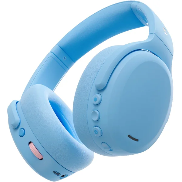Skullcandy Crusher ANC 2 Wired/Wireless Bluetooth Noise-Cancelling Over-Ear Headphone with Mic - Preppy Blue