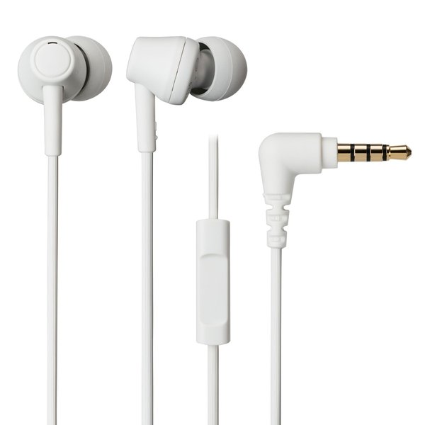 Audio-Technica ATH-CK350XiS In-Ear Earphone with Mic - White Audio-Technica ATH-CK350XiS In-Ear Earphone with Mic - White