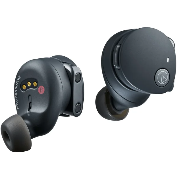 Audio-Technica ATH-CKS50TW2 True Wireless Bluetooth Noise-Cancelling In-Ear Earphone with Mic - Black