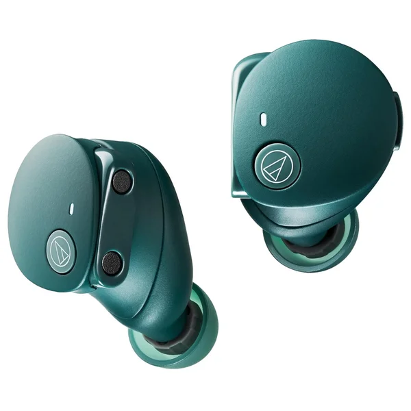 Audio-Technica ATH-CKS50TW2 True Wireless Bluetooth Noise-Cancelling In-Ear Earphone with Mic - Green