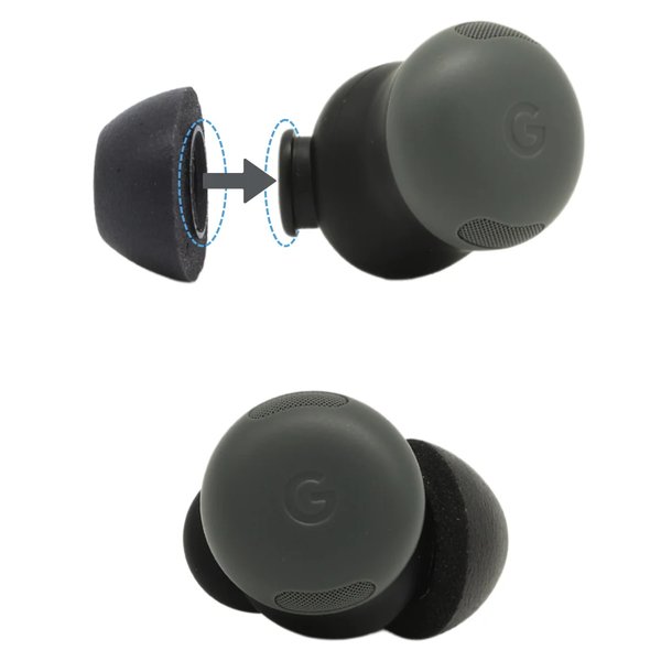 Comply TrueGrip TW-700-B Foam Eartips (for Google, Anker, OnePlus, 1MORE, Xiaomi, FiiO, etc. True Wireless Earbuds)