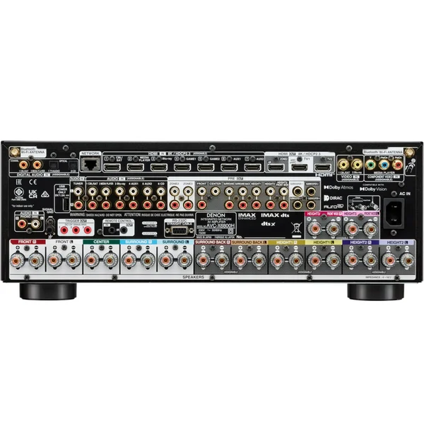 Denon AVC-X6800H 11.4 Channel 8K Hi-Fi Network AV Receiver (with Dolby Atmos, DTS:X, IMAX Enhanced)