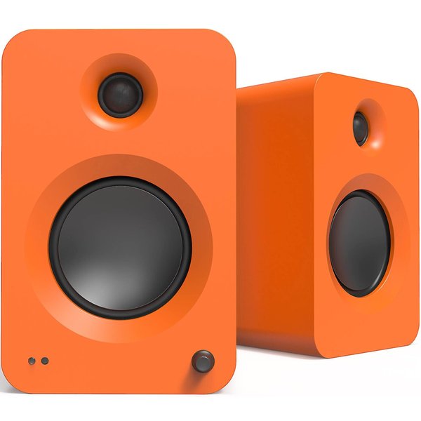 Kanto REN Wireless Bluetooth Desktop Bookshelf Speakers (with HDMI) - Matte Orange
