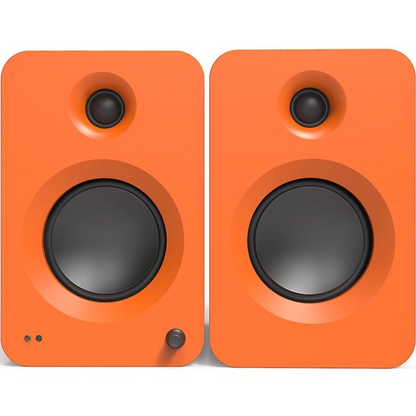 Kanto REN Wireless Bluetooth Desktop Bookshelf Speakers (with HDMI) - Matte Orange