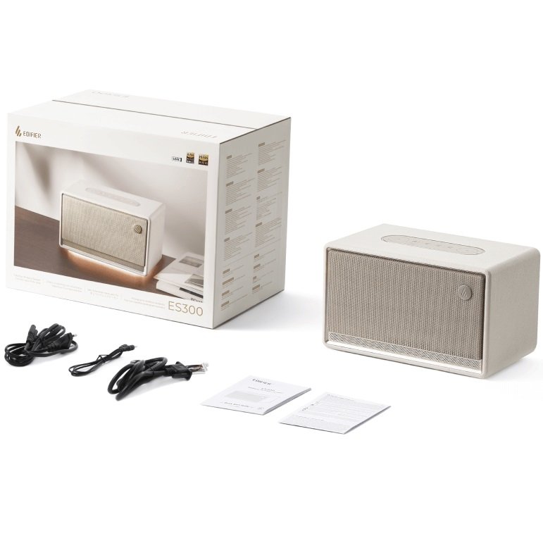 Edifier ES300 Multi-Room Wireless Bluetooth/WiFi Network Portable Speaker - White
