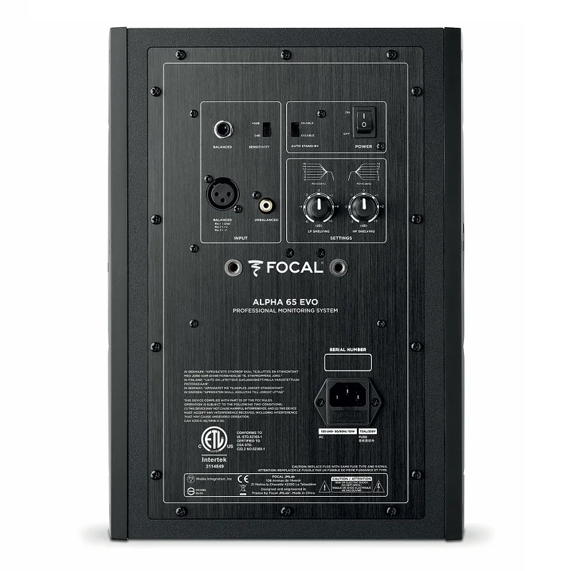 Focal Alpha 65 Evo Studio Monitors Wired Desktop Speakers