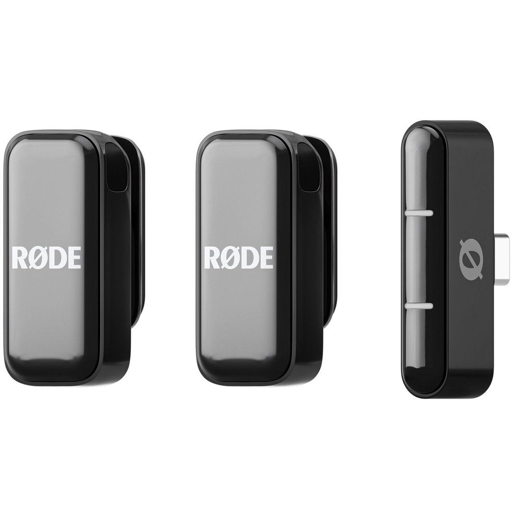 RODE Wireless Micro Dual Channel Wireless Microphone System with Charging Case for Smartphones - Black