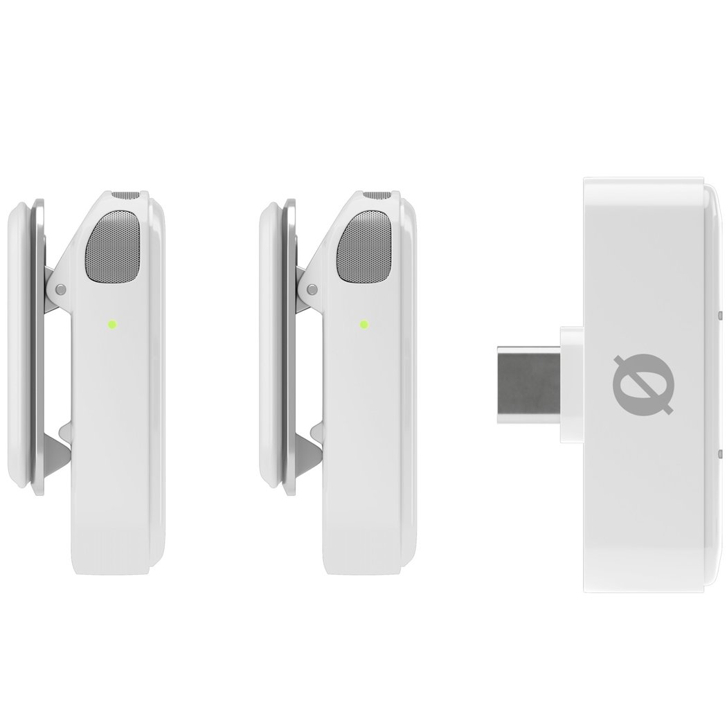 RODE Wireless Micro Dual Channel Wireless Microphone System with Charging Case for Smartphones - White