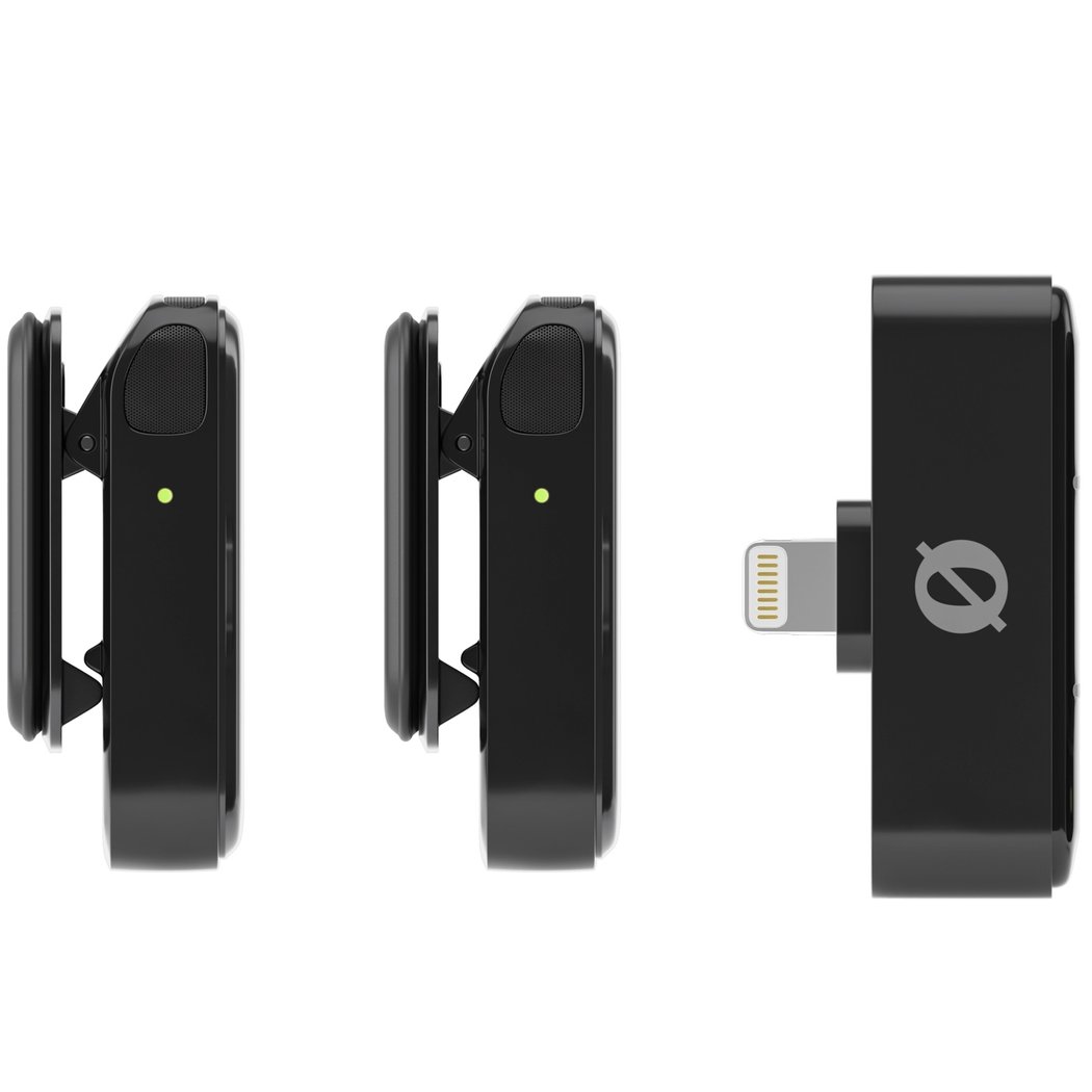 RODE Wireless Micro Dual Channel Wireless Microphone System with Charging Case for Smartphones - Black