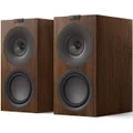 KEF Q Concerto Meta 3-Way Passive Desktop Bookshelf Speakers - Walnut