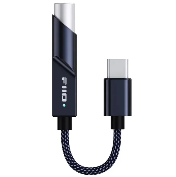 FiiO KA11 Type-C USB to 3.5mm USB DAC & Headphone Amplifier Cable Dongle - Midnight Black