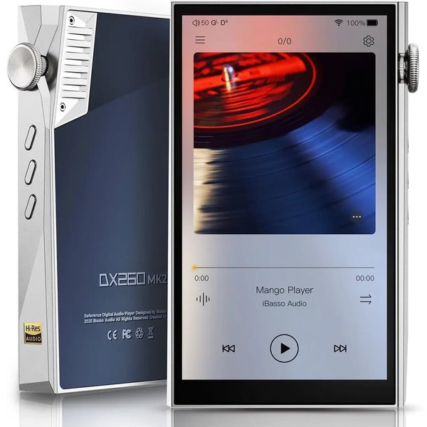 iBasso DX260 MK2 MQA Digital Audio Player - Silver/Blue iBasso DX260 MK2 MQA Digital Audio Player - Silver/Blue