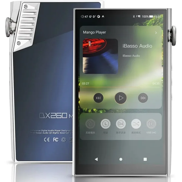 iBasso DX260 MK2 MQA Digital Audio Player - Silver/Blue
