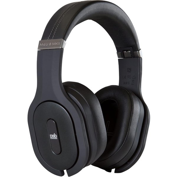 PSB Speakers M4U 8 MKII Wired/Wireless Bluetooth Noise-Cancelling Over-Ear Headphone with Mic - Black PSB Speakers M4U 8 MKII Wired/Wireless Bluetooth Noise-Cancelling Over-Ear Headphone with Mic - Black