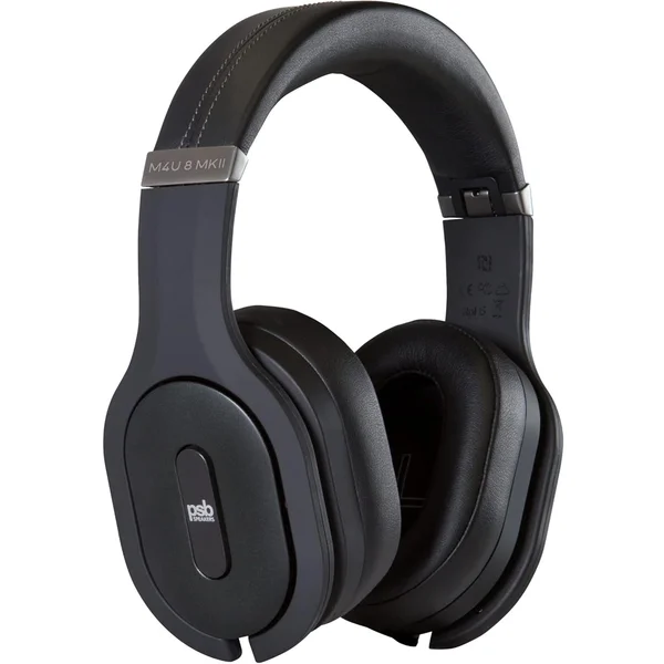PSB Speakers M4U 8 MKII Wired/Wireless Bluetooth Noise-Cancelling Over-Ear Headphone with Mic