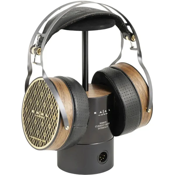 RAAL 1995 IMMANIS True Triple Ribbon Open-Back Over-Ear Headphone w/ Ribbon Current-Drive Interface/Stand & Cables Set