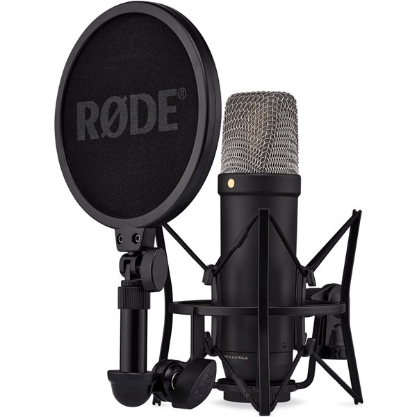 RODE NT1 5th Generation Cardioid Condenser USB/XLR Microphone with SM6 Shock Mount & Pop Filter - Black RODE NT1 5th Generation Cardioid Condenser USB/XLR Microphone with SM6 Shock Mount & Pop Filter - Black