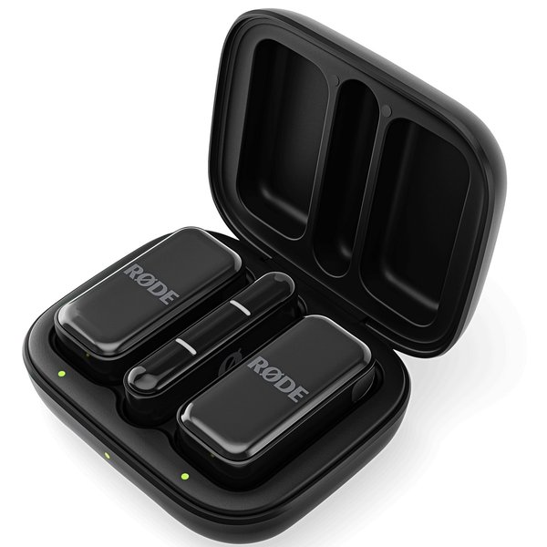 RODE Wireless Micro Dual Channel Wireless Microphone System with Charging Case for Smartphones - Black RODE Wireless Micro Dual Channel Wireless Microphone System with Charging Case for Smartphones - Black