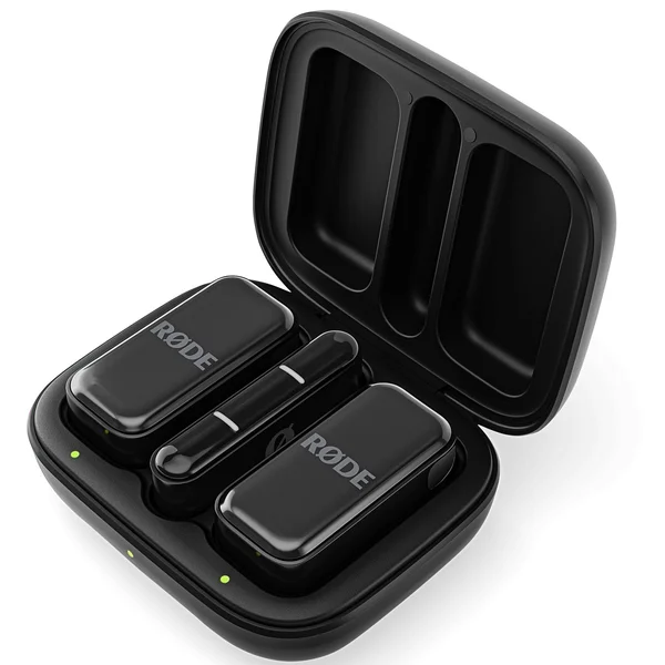 RODE Wireless Micro Dual Channel Wireless Microphone System with Charging Case for Smartphones - Black