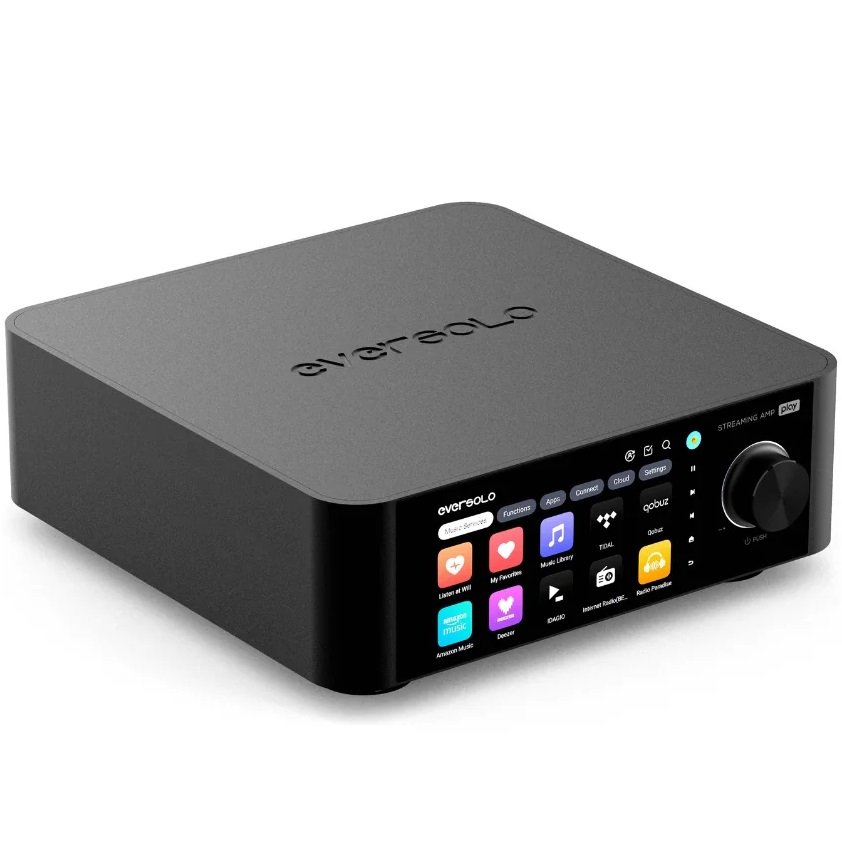 EverSolo Play (Standard) Wireless Bluetooth/WiFi Network Streamer Integrated Amplifier & Transport (with HDMI & Phono)
