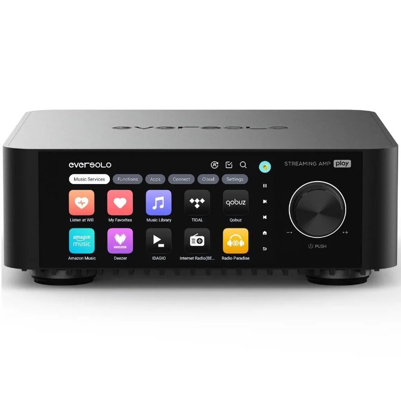 EverSolo Play (Standard) Wireless Bluetooth/WiFi Network Streamer Integrated Amplifier & Transport (with HDMI & Phono)