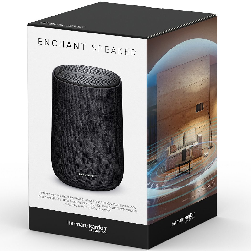 Harman Kardon Enchant Speaker Dolby Atmos Multi-Room Wireless Bluetooth/WiFi Network Speaker - Black