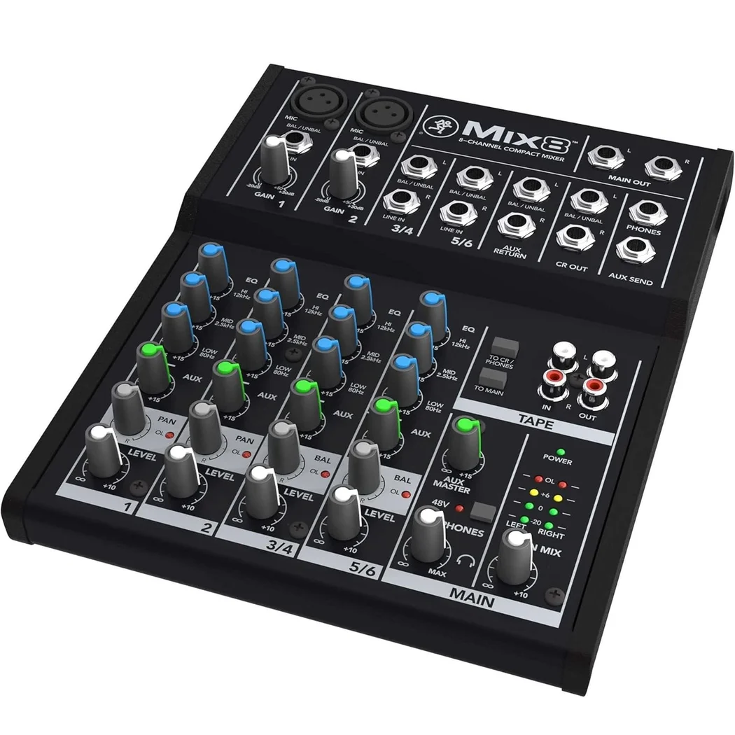 Mackie Mix8 8-Channel Compact Mixer