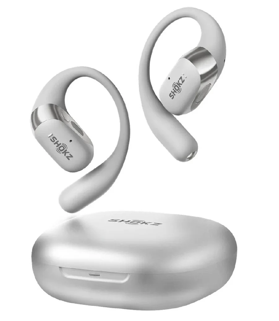 Shokz OpenFit 2+ True Wireless Bluetooth Air Conduction Open-Ear Earphone with Mic - Grey